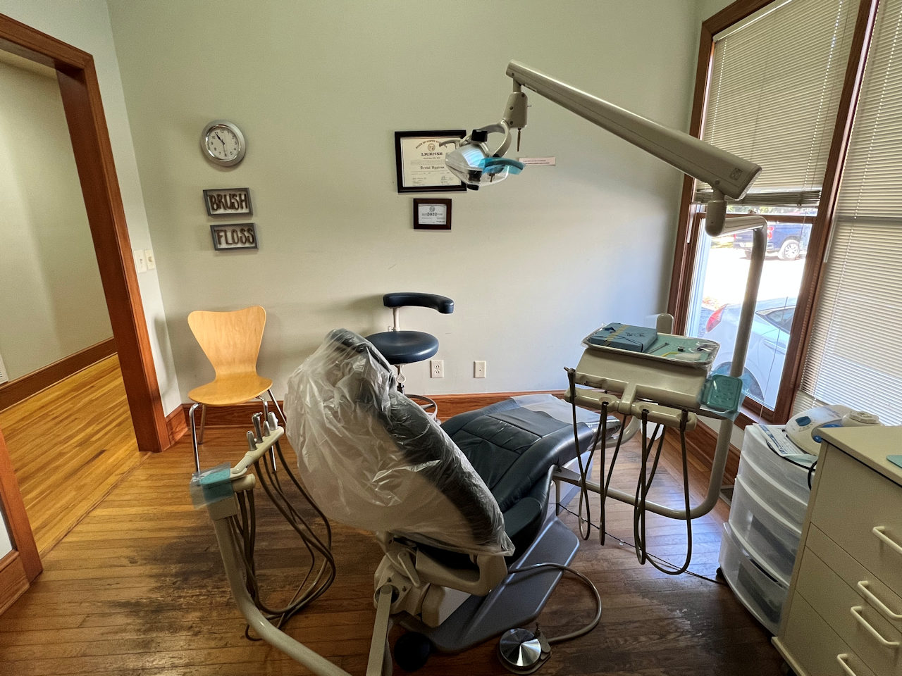 Our dental treatment room in Albemarle, NC